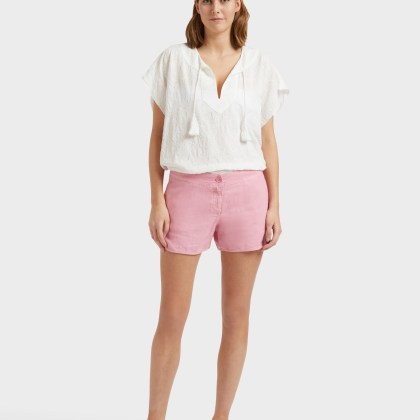 Vilebrequin - Bermudashorts Aus Leinen Für Damen - Bermuda - Loise - Rosa - Größe M – Bild 3