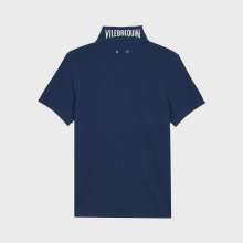 Vilebrequin - Solid Polohemd Aus Bio-baumwollpikee Für Herren - Polohemd - Palatin - Blau - Größe 5XL