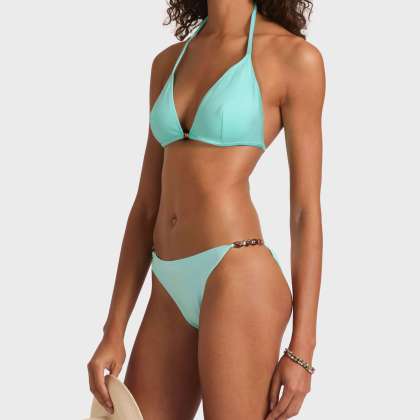 Vilebrequin - Solid Mini-bikinihose Mit Perlenverzierung Für Damen - Bademode - Flaka - Blau - Größe S – Bild 3