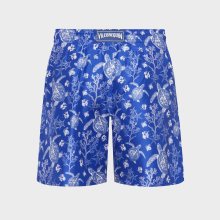 Vilebrequin - X-ray Turtles Bermudashorts Aus Seide Für Herren - Bermuda - Bilkbot - Blau - Größe S