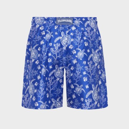 Vilebrequin - X-ray Turtles Bermudashorts Aus Seide Für Herren - Bermuda - Bilkbot - Blau - Größe L – Bild 2