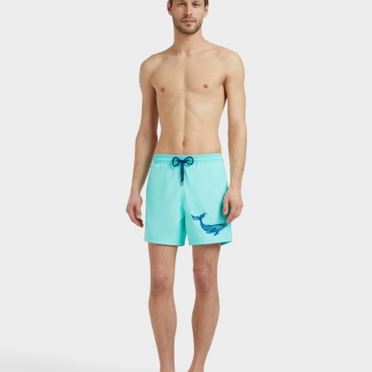 Vilebrequin - Whale Badeshorts Mit Stickerei Für Herren - Bademode - Motu - Blau - Größe L – Bild 3