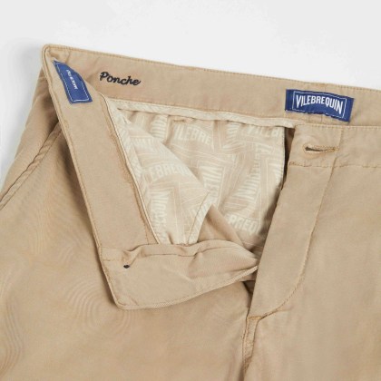 Vilebrequin - Bermudashorts Aus Tencel-gabardine Für Herren - Bermuda - Ponche - Beige - Größe 38 – Bild 6