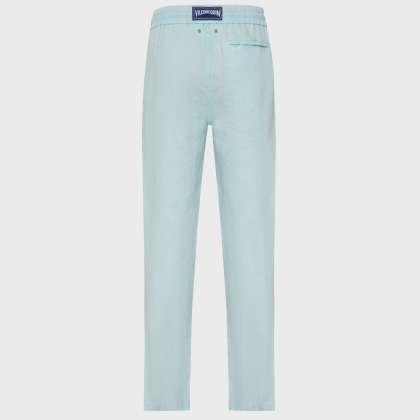 Vilebrequin - Solid Leinenhose In Regulärer Passform Für Herren - Hose - Parc - Blau - Größe XXL – Bild 2