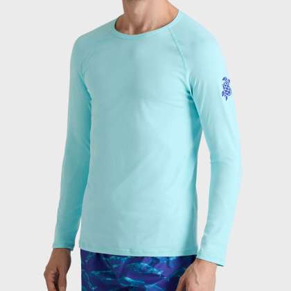 Vilebrequin - Langärmeliger Turtle Rashguard Mit Uv-schutz Für Herren - Rashguard - Regulary - Blau - Größe XL – Bild 3