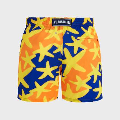Vilebrequin - Ultraleichte Und Verstaubare Starlight Badeshorts Für Herren - Bademode - Mahina - Orange - Größe S – Bild 2