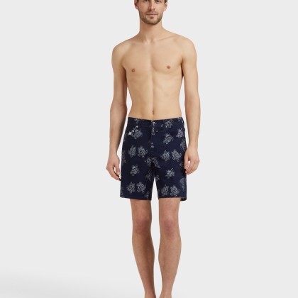 Vilebrequin - Ronde Des Tortues Bermudashorts Für Herren - Bermuda - Garonne - Blau - Größe 36 – Bild 3