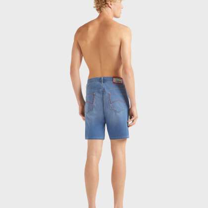 Vilebrequin - Crab Balloons Bermudashorts Aus Denim Für Herren - Bermuda - Garonne - Blau - Größe 42