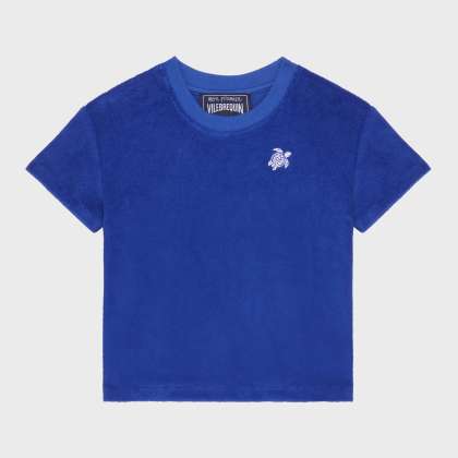 Vilebrequin - Frottee-set Mit Gestickter Schildkröte Für Babys - Baby Set - Baao - Blau - Größe 12M – Bild 2