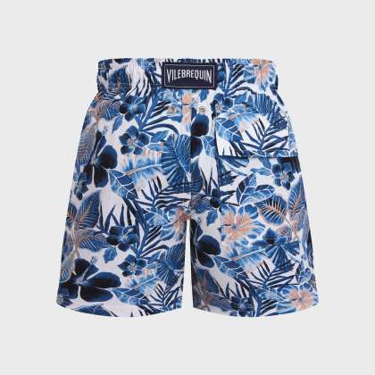 Vilebrequin - Island Flowers Stretch-badeshorts Für Jungen - Bademode - Jirise - Weiss - Größe 14 – Bild 2