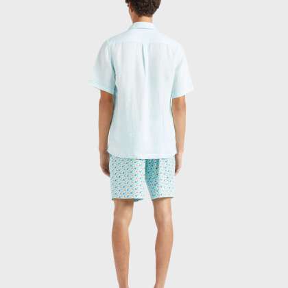 Vilebrequin - Solid Bowling-hemd Für Herren - Hemd - Charli - Blau - Größe XL – Bild 4