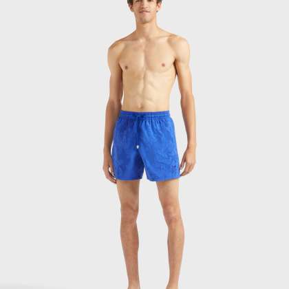 Vilebrequin - Mit Wasser Reagierende Ronde Des Tortues Maxi Badeshorts Für Herren - Bademode - Moorea - Blau - Größe XXL – Bild 6