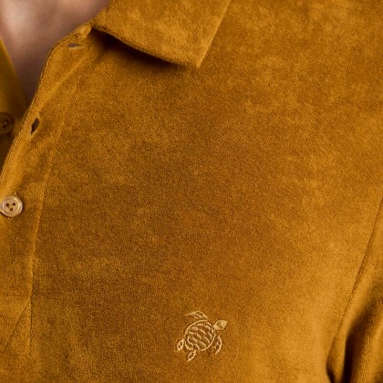 Vilebrequin - Solid Frottee-polohemd Für Herren - Polohemd - Phoenix - Marone - Größe XXXL – Bild 5