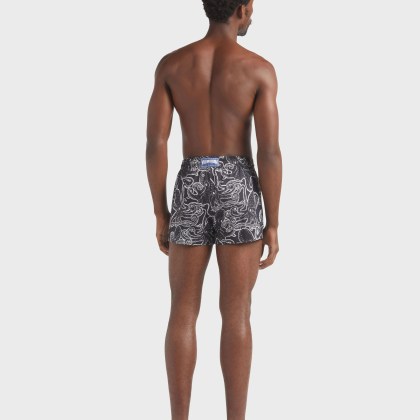 Vilebrequin - Kurze Poulpes Badeshorts Für Herren - Bademode - Manta - Schwarz - Größe S