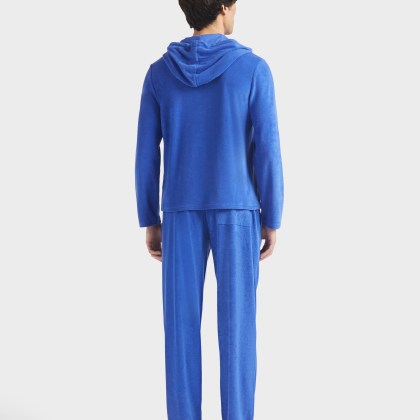 Vilebrequin - Langärmeliges Frottee-t-shirt Mit Kapuze Für Herren - T-shirt - Therapy - Blau - Größe XL – Bild 4