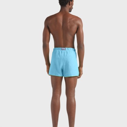 Vilebrequin - Solid Badeshorts Aus Leinen Für Herren - Bademode - Maurice - Blau - Größe L – Bild 4