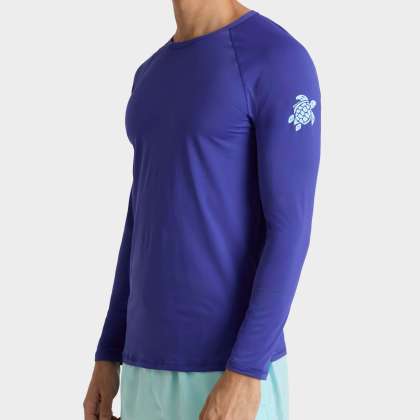 Vilebrequin - Langärmeliger Turtle Rashguard Mit Uv-schutz Für Herren - Rashguard - Regulary - Blau - Größe XXL – Bild 3