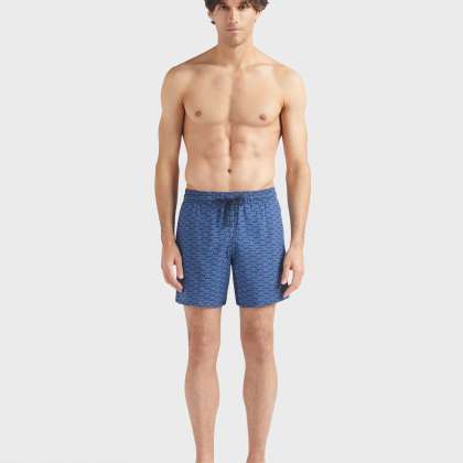 Vilebrequin - Fish Net Badeshorts Aus Wolle Für Herren - Bademode - Moopea - Blau - Größe XXXL – Bild 3