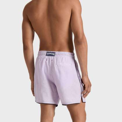 Vilebrequin - Solid Badeshorts Aus Leinen Für Herren - Bademode - Mallorca - Violett - Größe M