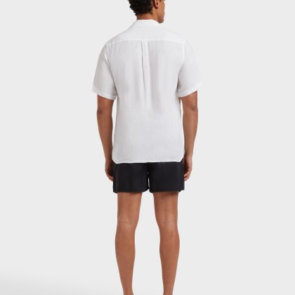 Vilebrequin - Solid Bowling-hemd Aus Leinen Für Herren - Hemd - Charli - Weiss - Größe XL – Bild 4