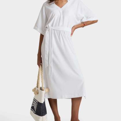 Vilebrequin - Solid Frottee-kaftan Zum Wenden Für Damen - Kleid - Leyla - Weiss - Größe M – Bild 3