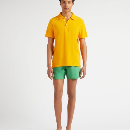 Vilebrequin - Solid Frottee-polohemd Für Herren - Polohemd - Phoenix - Orange - Größe L – Bild 3