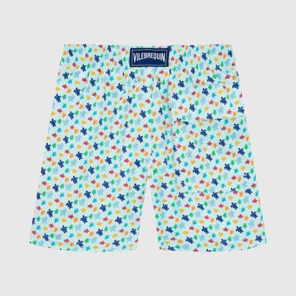 Vilebrequin - Micro Ronde Des Tortues Rainbow Stretch-badeshorts Für Jungen - Bademode - Jirise - Blau - Größe 6