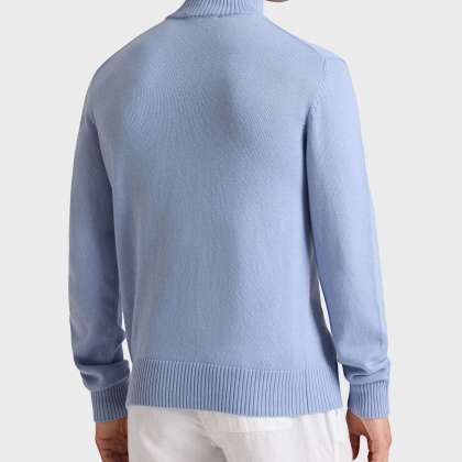 Vilebrequin - Turtle Pullover Mit Reißverschluss Aus Baumwolle Und Kaschmir Für Herren - Pullover - Petrus - Blau - Größe XL – Bild 4