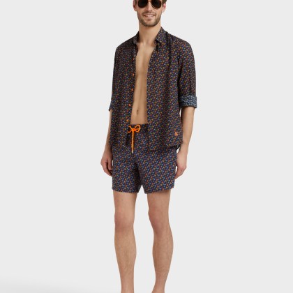 Vilebrequin - Micro Ronde Des Tortues Badeshorts Für Herren - Bademode - Moorea - Orange - Größe 4XL – Bild 6