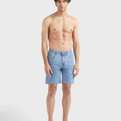 Vilebrequin - Starfish And Turtles Badeshorts Aus Denim Für Herren - Bermuda - Garonne - Blau - Größe 32
