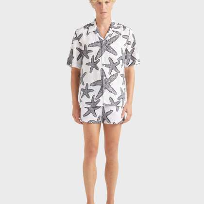 Vilebrequin - Starlettes Bowling-hemd Aus Leinen Für Herren - Hemd - Charli - Weiss - Größe M – Bild 3