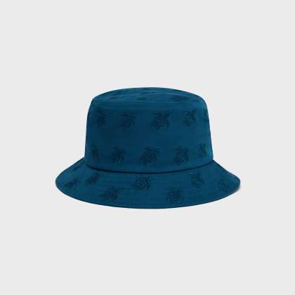 Vilebrequin - Embroidered Bucket Hat Turtles All Over - Hut - Boom - Blau - Größe XS/S – Bild 2