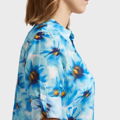 Vilebrequin - Poppies Hemdkleid Aus Baumwollvoile Für Damen - Kleid Im Hemd-stil - Fragance - Blau - Größe M – Bild 6