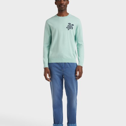 Vilebrequin - Turtle Pullover Aus Baumwolle Für Herren - Pullover - Rayol - Blau - Größe S – Bild 3