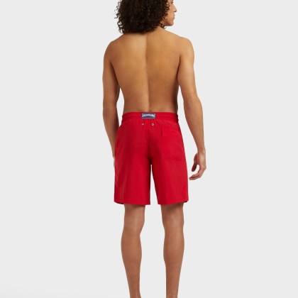 Vilebrequin - Mit Wasser Reagierende, Lange Ronde Des Tortues Badeshorts Für Herren - Bademode - Okoa - Rot - Größe XXXL – Bild 4