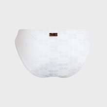 Vilebrequin - Turtles Monogram Midi-bikinihose Aus Jacquard Für Damen - Bademode - Frise - Weiss - Größe XS