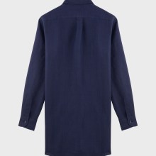 Vilebrequin - Solid Hemdkleid Aus Leinen Für Damen - Kleid Im Hemd-stil - Fragance - Blau - Größe S