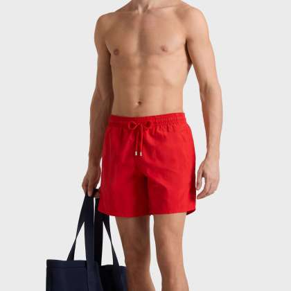 Vilebrequin - Solid Badeshorts Für Herren - Bademode - Moorea - Rot - Größe XL – Bild 3