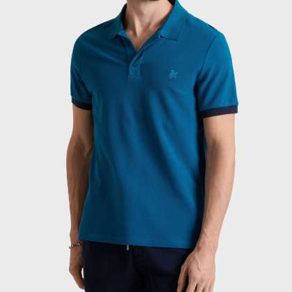 Vilebrequin - Solid Polohemd Aus Baumwolle Für Herren - Polohemd - Palatin - Blau - Größe XXXL – Bild 3