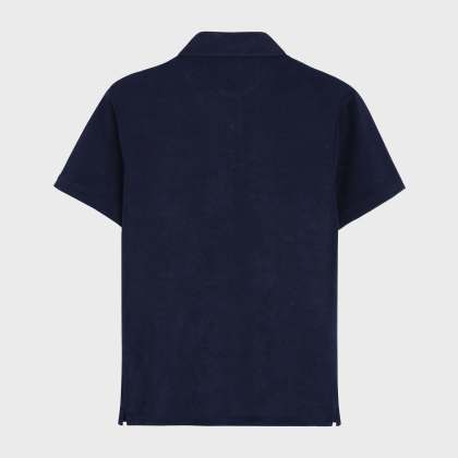 Vilebrequin - Solid Polohemd Aus Jacquard Für Herren - Polohemd - Phoenix - Blau - Größe S – Bild 2