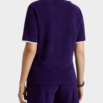 Vilebrequin - Solid Frottee-polohemd Für Damen - Polohemd - Lizea - Violett - Größe XS – Bild 4