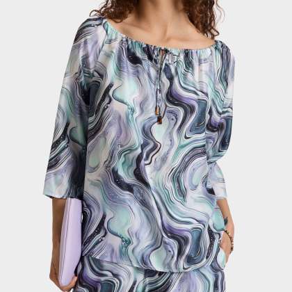 Vilebrequin - Marble Seidenhemd Für Damen - Hemd - Lamya - Weiss - Größe L – Bild 3