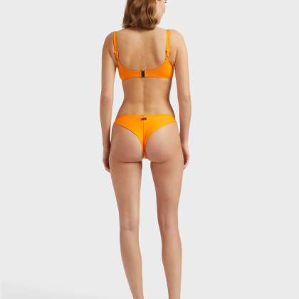 Vilebrequin - Solid Bikinioberteil Mit Bügel Für Damen - Bademode - Leona - Orange - Größe M – Bild 3
