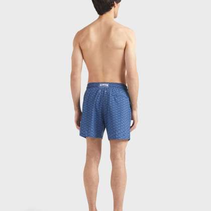 Vilebrequin - Fish Net Badeshorts Aus Wolle Für Herren - Bademode - Moopea - Blau - Größe L – Bild 4