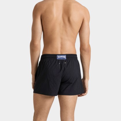 Vilebrequin - Kurze Jacquard Turtles Badeshorts Für Herren - Bademode - Manta - Schwarz - Größe XL