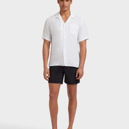 Vilebrequin - Solid Bowling-hemd Aus Leinen Für Herren - Hemd - Charli - Weiss - Größe XL – Bild 3