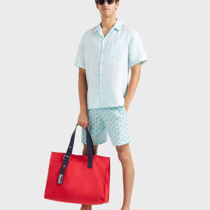 Vilebrequin - Solid Bowling-hemd Für Herren - Hemd - Charli - Blau - Größe XL – Bild 5