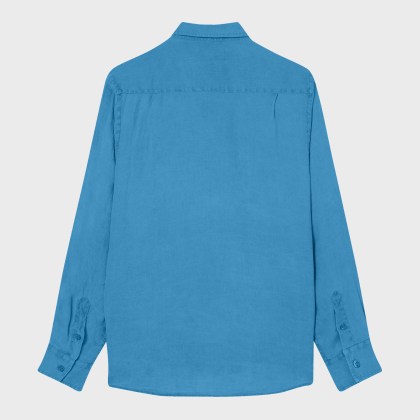 Vilebrequin - Solid Hemd Aus Leinen Für Herren - Hemd - Caroubis - Blau - Größe XXL – Bild 2