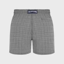 Vilebrequin - Prince Of Wales Check Badeshorts Aus Ultradünner Wolle Für Herren - Bademode - Moopea - Blau - Größe XL