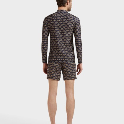 Vilebrequin - Langärmeliger Turtles Chain Rashguard Mit Reißverschluss Für Herren - Rashguard - Rocker-z - Blau - Größe M – Bild 4